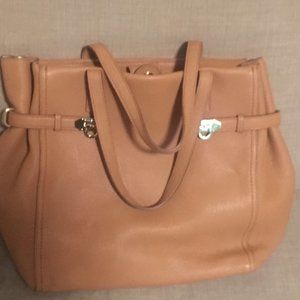 Salvatore Ferragamo Nencia Brown Satchel